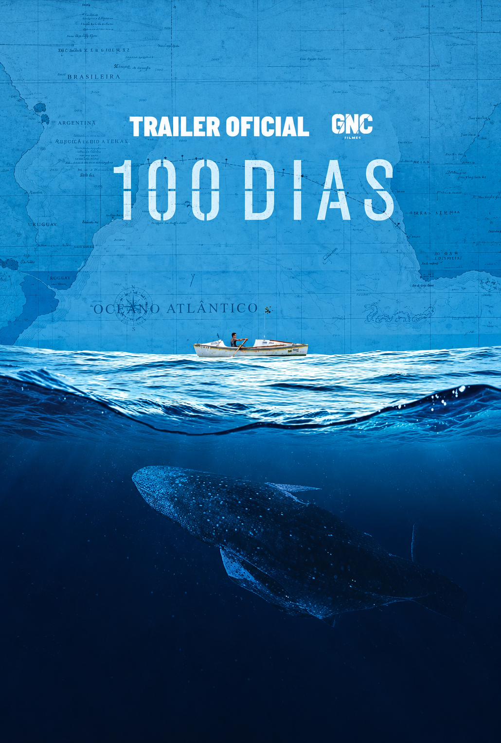 Mapa antigo, barco e baleia-4